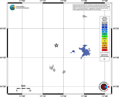 Mappa MCS - territori località