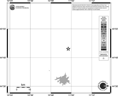 Mappa EMS - territori località