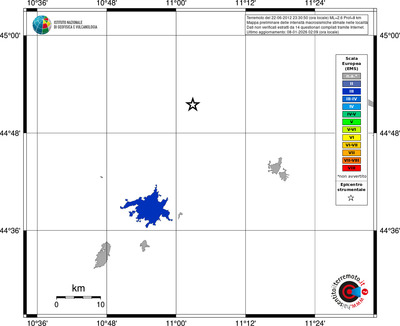 Mappa EMS - territori località
