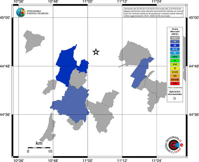 Mappa MCS - territori comuni