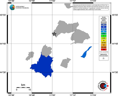 Mappa EMS - territori comuni