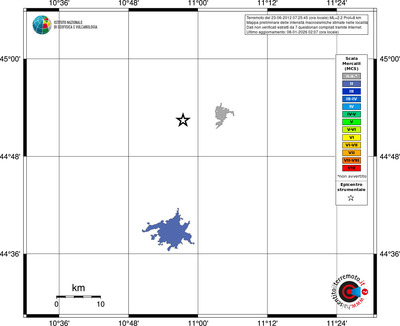 Mappa MCS - territori località
