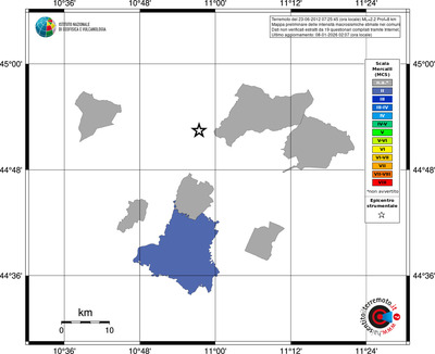 Mappa MCS - territori comuni