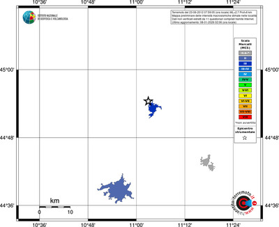 Mappa MCS - territori località