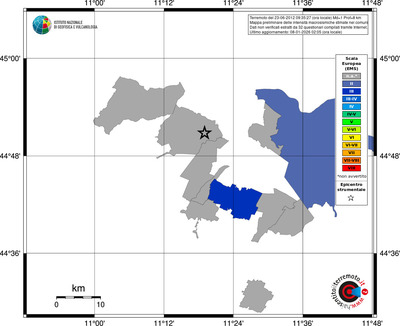 Mappa EMS - territori comuni