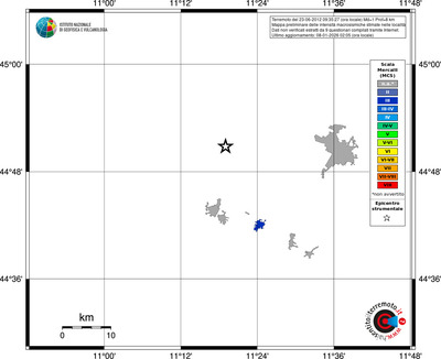 Mappa MCS - territori località