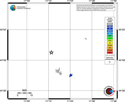 Mappa EMS - territori località