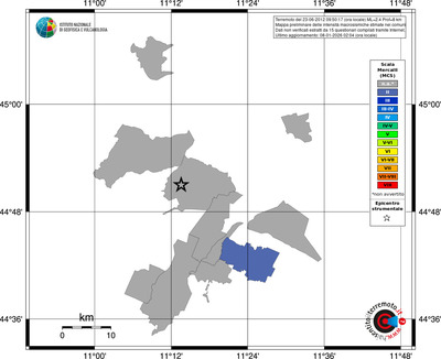 Mappa MCS - territori comuni