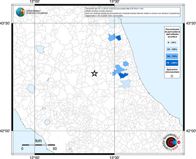 Mappa territorio comunale con almeno 3 questionari