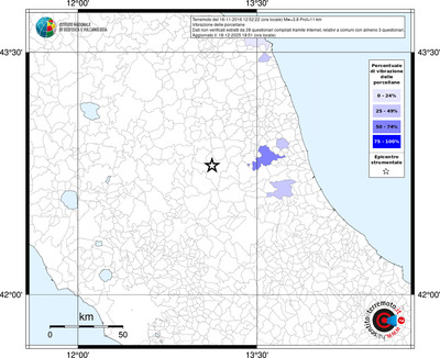 Mappa territorio comunale con almeno 3 questionari