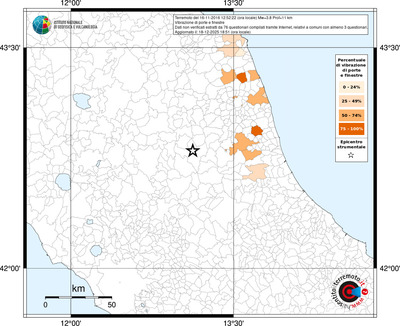 Mappa territorio comunale con almeno 3 questionari
