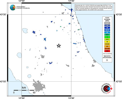 Mappa EMS - territori località