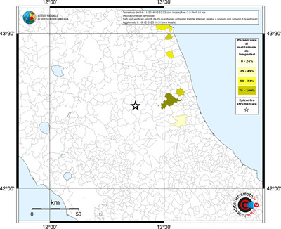 Mappa territorio comunale con almeno 3 questionari