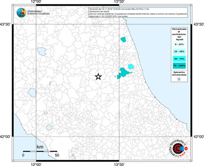 Mappa territorio comunale con almeno 3 questionari