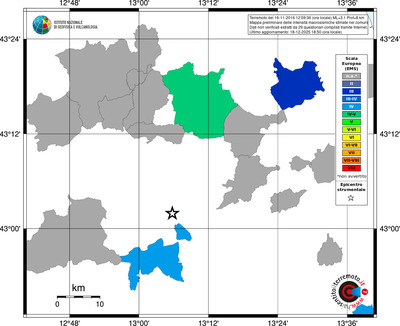 Mappa EMS - territori comuni