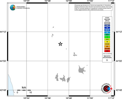 Mappa MCS - territori località