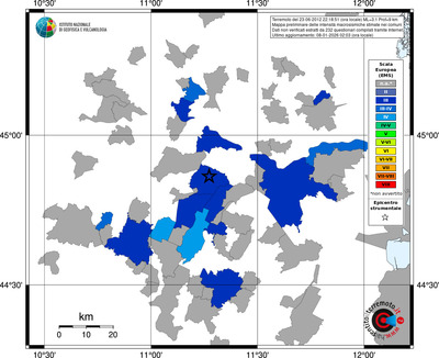 Mappa EMS - territori comuni