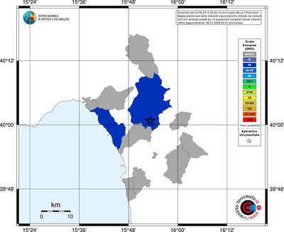 Mappa EMS - territori comuni