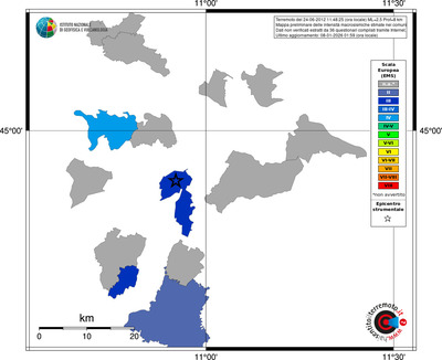 Mappa EMS - territori comuni