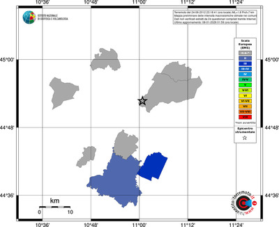 Mappa EMS - territori comuni