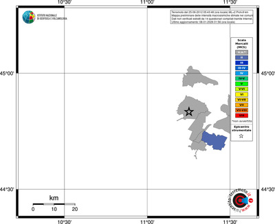 Mappa MCS - territori comuni