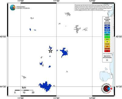 Mappa EMS - territori località