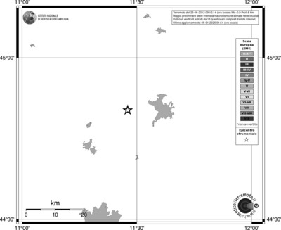 Mappa EMS - territori località