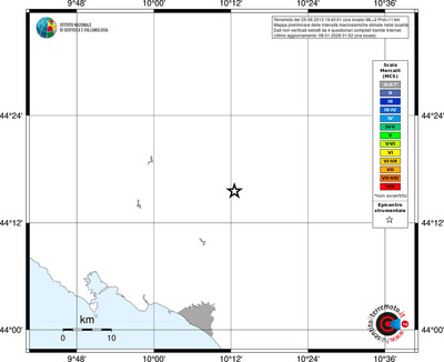 Mappa MCS - territori località