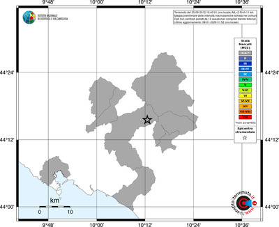 Mappa MCS - territori comuni
