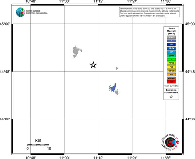 Mappa MCS - territori località