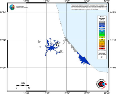 Mappa EMS - territori località