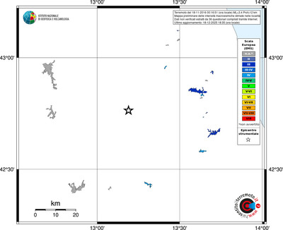 Mappa EMS - territori località