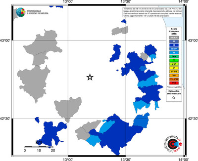 Mappa EMS - territori comuni