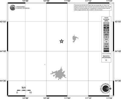 Mappa EMS - territori località