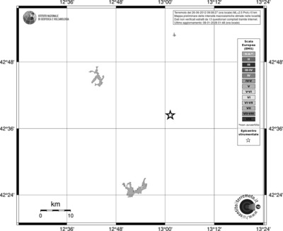 Mappa EMS - territori località
