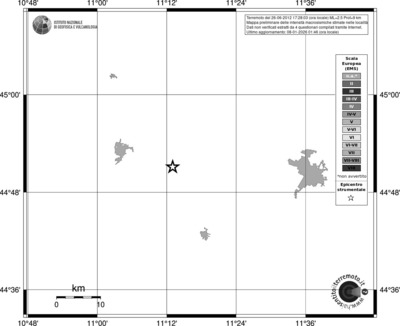 Mappa EMS - territori località