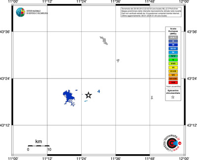 Mappa EMS - territori località