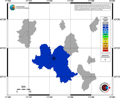 Mappa EMS - territori comuni