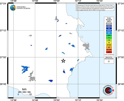 Mappa EMS - territori località