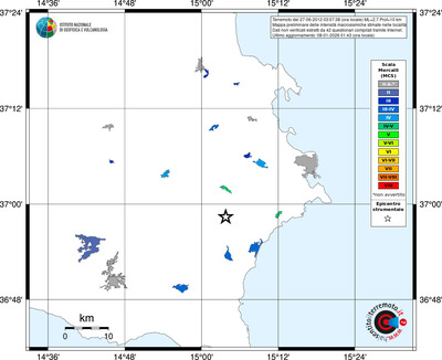 Mappa MCS - territori località