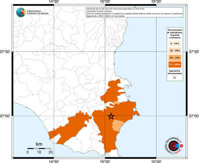 Mappa territorio comunale con almeno 3 questionari