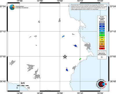 Mappa EMS - territori località