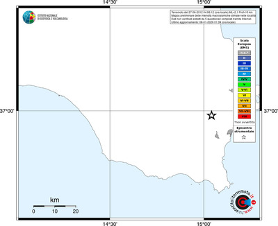Mappa EMS - territori località
