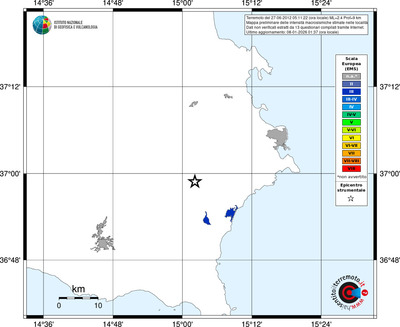 Mappa EMS - territori località