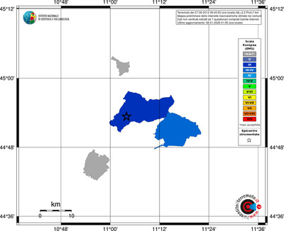 Mappa EMS - territori comuni