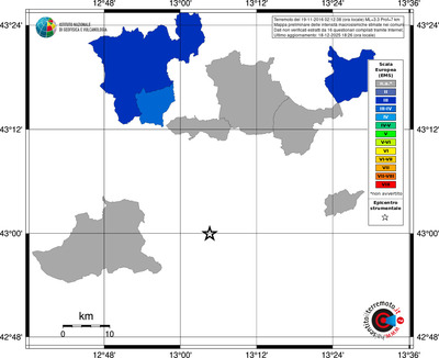 Mappa EMS - territori comuni