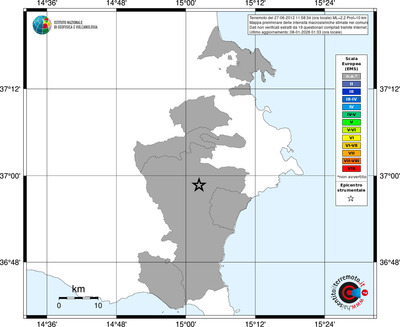 Mappa EMS - territori comuni