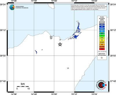 Mappa EMS - territori località