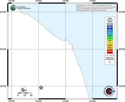 Mappa EMS - territori località