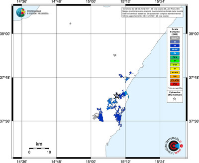 Mappa EMS - territori località